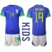 Brazilië Antony #19 Babykleding Uitshirt Kinderen WK 2022 Korte Mouwen (+ korte broeken)